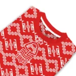 Customized Nottingham Forest Lattice Gridwork Red Sweater Best Selling