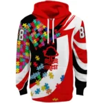 Customized Nottingham Forest Puzzle Pieces Red Hoodie Best Selling
