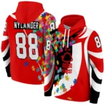 Customized Nottingham Forest Puzzle Pieces Red Hoodie Best Selling