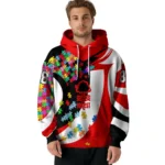 Customized Nottingham Forest Puzzle Pieces Red Hoodie Best Selling