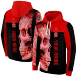 Customized Nottingham Forest Skull Motif Red Black Hoodie Best Selling