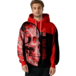 Customized Nottingham Forest Skull Motif Red Black Hoodie Best Selling