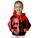 Customized Nottingham Forest Skull Motif Red Black Hoodie Best Selling