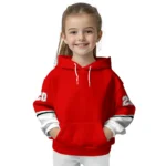 Customized Nottingham Forest Striped Sleeves Red Hoodie Best Selling