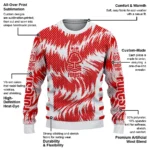 Customized Nottingham Forest Swirl Flow Red Sweater Best Selling