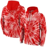 Customized Nottingham Forest Tie Dye Pattern Red Hoodie Best Selling