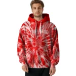 Customized Nottingham Forest Tie Dye Pattern Red Hoodie Best Selling