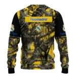 Customized Real Madrid Antlers Pattern Yellow Black Sweater Best Selling