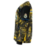 Customized Real Madrid Antlers Pattern Yellow Black Sweater Best Selling
