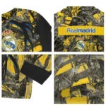 Customized Real Madrid Antlers Pattern Yellow Black Sweater Best Selling