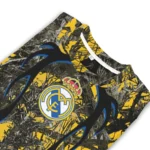 Customized Real Madrid Antlers Pattern Yellow Black Sweater Best Selling