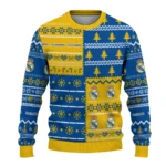Customized Real Madrid Christmastree Bands White Sweater Best Selling