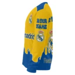 Customized Real Madrid Flame Border Yellow Sweater Best Selling