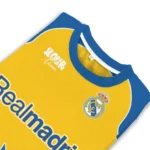 Customized Real Madrid Flame Border Yellow Sweater Best Selling