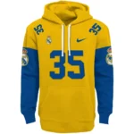 Customized Real Madrid Minimal Design Yellow Hoodie Best Selling
