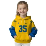 Customized Real Madrid Minimal Design Yellow Hoodie Best Selling