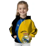 Customized Real Madrid Minimalist Design Yellow Black Hoodie Best Selling