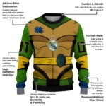 Customized Real Madrid Ninja Turtle Sweater Best Selling