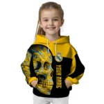 Customized Real Madrid Skull Motif Yellow Black Hoodie Best Selling