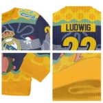 Customized Real Madrid Spongebob Designs Blue Sweater Best Selling