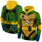 Customized Real Madrid Superhero Armor Yellow Green Hoodie Best Selling