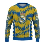 Customized Real Madrid Swirl Flow Yellow Sweater Best Selling