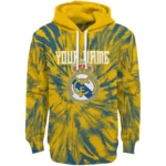 Customized Real Madrid Tie Dye Pattern Yellow Hoodie Best Selling