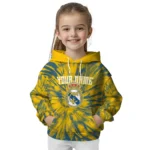 Customized Real Madrid Tie Dye Pattern Yellow Hoodie Best Selling