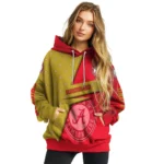 Customized Sunderland Abstract Shape Red Hoodie Best Selling