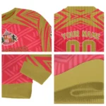 Customized Sunderland Chevron Pattern Red Sweater Best Selling
