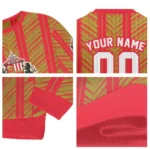 Customized Sunderland Chevron Rows Red Sweater Best Selling