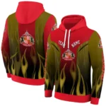 Customized Sunderland Flame Design Red Hoodie Best Selling