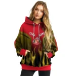 Customized Sunderland Flame Design Red Hoodie Best Selling