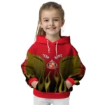 Customized Sunderland Flame Design Red Hoodie Best Selling