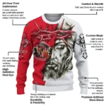 Customized Sunderland Jesus Tears Red White Sweater Best Selling