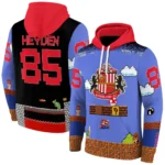 Customized Sunderland Mario Blue Black Hoodie Best Selling