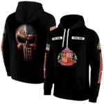 Customized Sunderland Punisher Skull Black Hoodie Best Selling