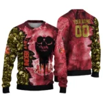 Customized Sunderland Skull Collage Red Sweater Best Selling