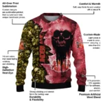 Customized Sunderland Skull Collage Red Sweater Best Selling