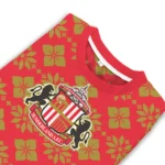 Customized Sunderland Snowflake Matrix Red Sweater Best Selling