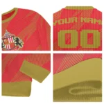 Customized Sunderland Stripe Motion Red Sweater Best Selling