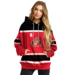 Customized Sunderland Striped Pattern Red Hoodie Best Selling
