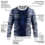 Customized Tottenham Hotspur Camouflage Stripe Navy White Sweater Best Selling