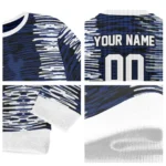 Customized Tottenham Hotspur Camouflage Stripe Navy White Sweater Best Selling