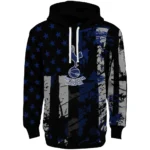 Customized Tottenham Hotspur Distressed Flag Navy Black Hoodie Best Selling