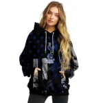 Customized Tottenham Hotspur Distressed Flag Navy Black Hoodie Best Selling
