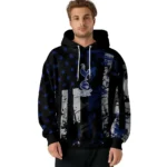 Customized Tottenham Hotspur Distressed Flag Navy Black Hoodie Best Selling