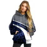 Customized Tottenham Hotspur Hexagonal Mesh Navy Black Gray Hoodie Best Selling