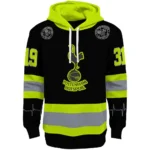 Customized Tottenham Hotspur Safety Motif Black Neon Green Hoodie Best Selling