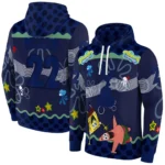 Customized Tottenham Hotspur Spongebob Patrick Star Navy Hoodie Best Selling